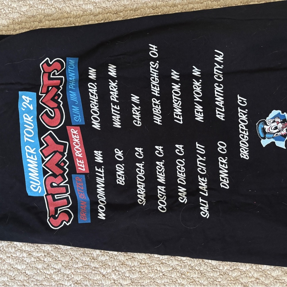 Stray Cats Summer Tour '24 Graphic Tee (new-never worn) - Picture 4 of 4